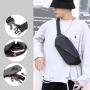 Gelory Custom Logo Men's Running Mobile Waist Bag Multi functional Large Capacity Chest Bag Casual One Shoulder Crossbody Bag