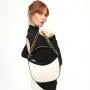 Fashion Metal Chains Shoulder Hobo Bags Half Moon Shape Style Metal Shoulder Sling Bag Ladies Shoulder Bag