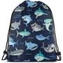 Gelory Hot Sale Design Custom Sheer Drawstring Bags All Over Print Elastic String Backpack Small Cloth Bag Drawstring