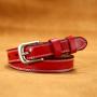 Custom men leather belt genuine leather women belts pin buckle belt for men women