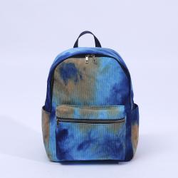 Adjustable Shoulder Strap Metal Zipper Fashion Tie Dye Multi Colors Travel Gym Customized Casual Sports Womens Backpacks