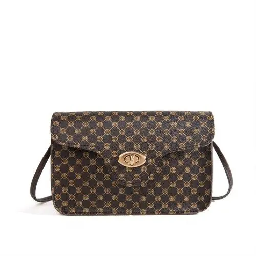 2024 Women's Fashion Shoulder Oblique Bag Small Square with Dot Flower Material Wholesale from Factory
