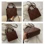 Gelory new fashion autumn and winter New simple ins rhombus tote bag large capacity shoulder crossbody Package