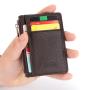 ZHF222 Cross-border European and American Creative Zipper Card Bag Wallet Men's Mini Wallet Litchi Pattern Zero Wallet