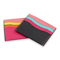 ODM/OEM leather mini card holder rfid blocking business card holder leather credit card holder