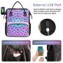 LOVEVOOK 2022 new 15.6inch laptop backpacks fashion business work luminous geometric school bags women travel backpack with USB
