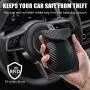 OEW189  RFID Key Pouch Carbon Fiber Signal Blocking Bag With Key Hook Keyless Car Theft Pouch Anti Theft Key Card Case
