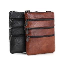 New Men's Real Cow One Shoulder Casual Fashion Crossbody Bag