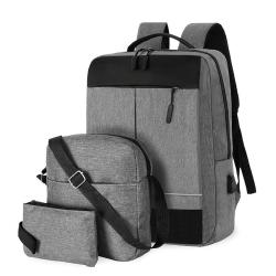 GW042 New Backpack For Men Wholesale Oxford 3 in 1 USB Charging Business Laptop Bag for Men College Bag Mochila