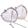heart shape acrylic Small Jelly Handbags bridal party bag clutch bag wholesale clutch Transparent evening bags ladies