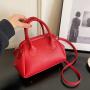 Wholesale 2024 Fashion Lychee Sandwich Bag Advanced Solid Color One Shoulder Crossbody Handbags Ladies Bags Women