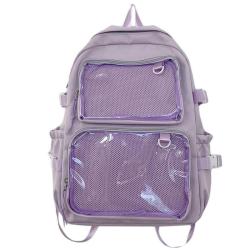 HR750 Hot Selling School Girl Backpack Travel Nylon Shoulder Bag Cute Laptop Backpack Cartoon Student Transparent Schoolbag