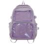 HR750 Hot Selling School Girl Backpack Travel Nylon Shoulder Bag Cute Laptop Backpack Cartoon Student Transparent Schoolbag