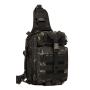 Luya Unisex Single Shoulder Fishing Backpack Outdoor Multi-Functional Chest Bag with Zipper Closure for Fishing Gear and Rods