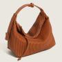 2024 New arrival top quality  fashion design Wrinkle Hobo Hand Bags For Women Shopping Embroidery Purses