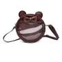 Factory customized bear ears designer ita bag lovely bow itabag with glitter PVC window custom animal ita bag