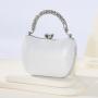 New Arrival Party Bridal Hand bags Chain Crossbody Bag Metal Rhinestones Handle Gold Evening Bags Handbag For Ladies