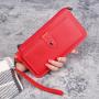 Factory price new ladies wallet women's waterproof wallets tassel pendant lychee grain money clip card coin purse wholesale