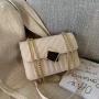 Korean Fashion Luxury  Chains Crossbody Hand Bags For Women PU Ladies Purses Girl Pure Color Diamond Lattice Custom Handbags