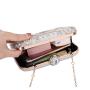 2022 Ladies Designer Bags High Quality Dazzling Shiny Pearl Diamond Clasp Women Crystal Purse Evening Handbags Wedding Clutch