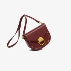2024 Custom PU Leather Shoulder Saddle Bag For Women Luxury Crossbody Purse