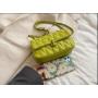 Women's Fashion Candy Color PU Leather Tote Bag Mini Purses Unique Lock Geometric Pattern Chain Tassel Decoration Spring Summer