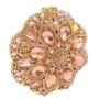 sac tendance 2024 Factory Wholesale Luxury Crystal Clutch Bags Purse Metal Chains Round Rhinestone Evening Bags For Woman