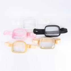 Wholesale Custom Durable Waterproof Small Kids Waist Pack Bags Clear Bum Bag Women Zipper Closure Fanny Pack Crossbody