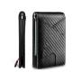 Hot sales minimalist leather front pocket wallet money clip leather RFID slim money clip wallet