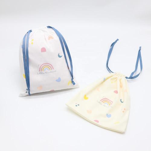 Super Soft Cotton Linen Dust Shoe Cloth Storage Dust Shopping Bag Natural Cotton Muslin Drawstring Gift Jewelry Pouch