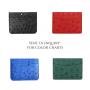 Cartera De Hombres ODM Minimalist Luxury Designer Real Ostrich Skin Small Card Holder Men Women's Business Mini Card Case