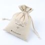 Customized  Natural Cotton Drawstring Pouch Wedding Party Gift Packaging Bag Soft Cotton Muslin Dust Bag