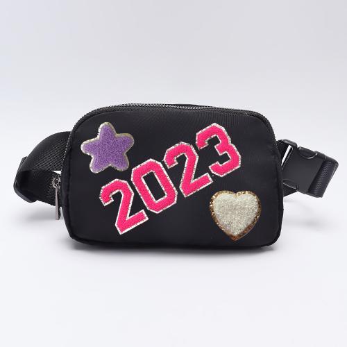 Keymay 38 Colors RTS Stock Popular DIY Girls Crossbody Nylon Fanny Pack Belt Bag Women Waist Bags Fanny Pack Crossbody Bum Bag