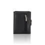 Wholesale leather trifold wallet rfid blocking slim card holder wallet with zipper coim purse