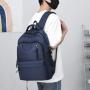 2024 New Solid Color Men's and Women's Business Backpack College Student Minimalist Fashion Backpack