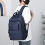 2024 New Solid Color Men's and Women's Business Backpack College Student Minimalist Fashion Backpack