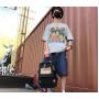HR052 New Shoulder College Students School Bag Oxford Waterproof Fashion Letters Bag Junior High School Travel Computer Backpack
