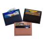 leather id card holder RFID blocking customized logo men card holder wallet