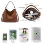 Realer 2021 Dropshipping PU leather hobo tote bags sets lady shoulder crossbody bag large capacity women purses and handbags