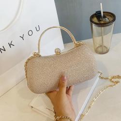 2024 New Trendy Bags for Women Luxury Fashion Ladies Handbag Small Lock Buckle Single Shoulder Chain Crossbody Bag