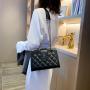 Fashion Luxury Leather Woman Bags High Capacity Lingge Chain Shoulder Bag Girls Crossbody Chain Luxury Handbags For Women 2021