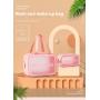 ZF039 Customized PVC Waterproof Cosmetic Bag Tripartite Portable Dustproof Transparent Wash Bag Travel Frosted Storage Bag