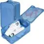 Gelory Custom Logo Portable Business Trip Travel Shoe Bag Waterproof Shoe Packing Cubes with Handle Holds 2 Pair of Shoes