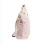 B&PCo staple canvas Farmers Market NAVY STRIPE COOLER TOTE BAG with Custom Printed Waterproof Vinyl linings LeatherHandles