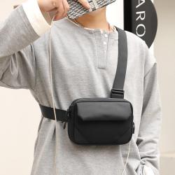 Latest Hot Selling Simple Personality Custom Printed Chest Bag Men Oxford Zipper Messenger Bag