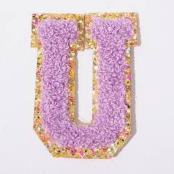 Custom High Quality Stock Low MOQ Sticker Designer Embroidered Letter Patches