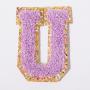 Custom High Quality Stock Low MOQ Sticker Designer Embroidered Letter Patches