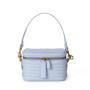2024 Custom Embroidery Vegan Leather Cosmetic Bag Case For Women Handbag Purse
