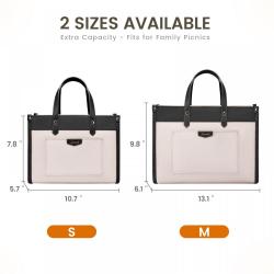 LOVEVOOK Waterproof Office Ladies Work leak-proof & insulated handbag for Picnic Hiking lightweight Outdoor lunch Tote Bag Women