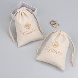High Quality Cotton Dust Linen Candle Soap Pouch Natural Muslin Canvas Gift Shoe Underwear Packaging Drawstring Bag